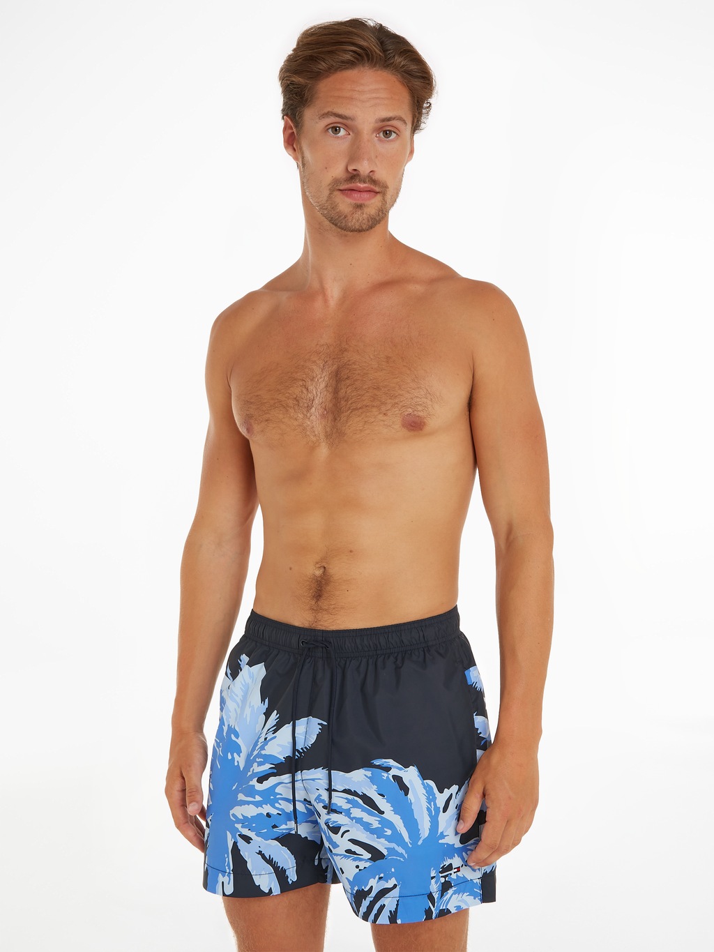 Bild von Tommy Hilfiger Swimwear Badeshorts "MEDIUM DRAWSTRING PLACED", mit Palmenprint