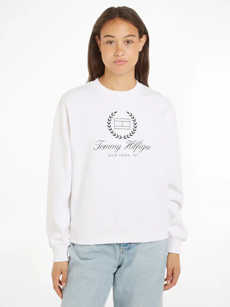 Bild von Tommy Hilfiger Sweatshirt »REG FLAG SCRIPT CNK SWTSHRT«, mit Logodruck auf der Brust