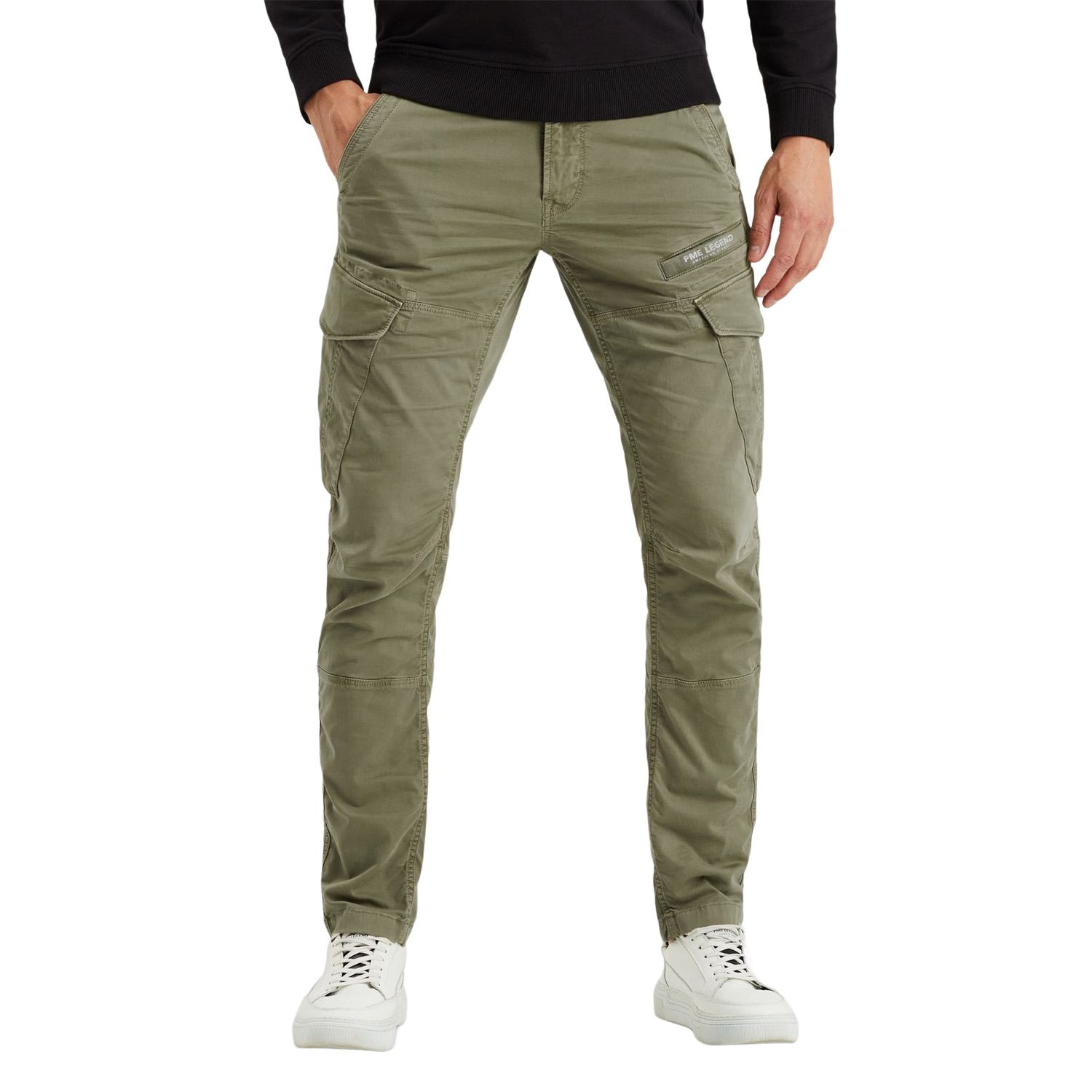 Bild von PME Legend Herren Cargohose NORDROP - Tapered Fit - Grün - Green