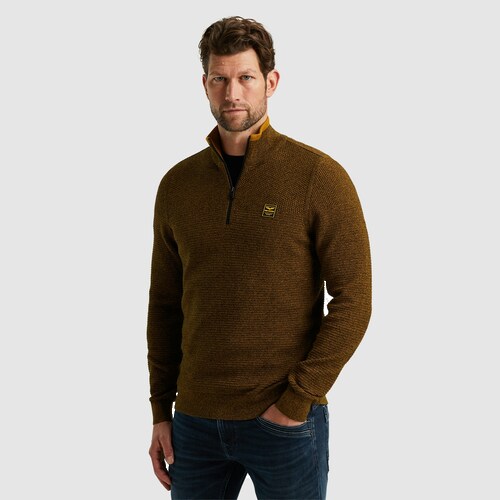 Bild von PME LEGEND Troyer »Half zip collar cotton mouline«, mit Logostickerei