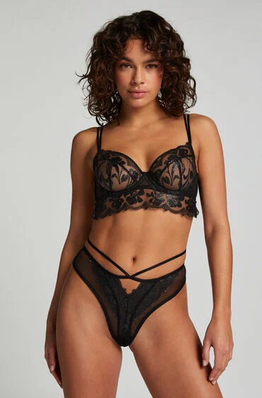 Bild von Hunkemöller Brazilian mit hohem Beinausschnitt Mila Schwarz