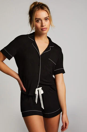 Bild von Hunkemöller Jersey-Shorts Essential Schwarz