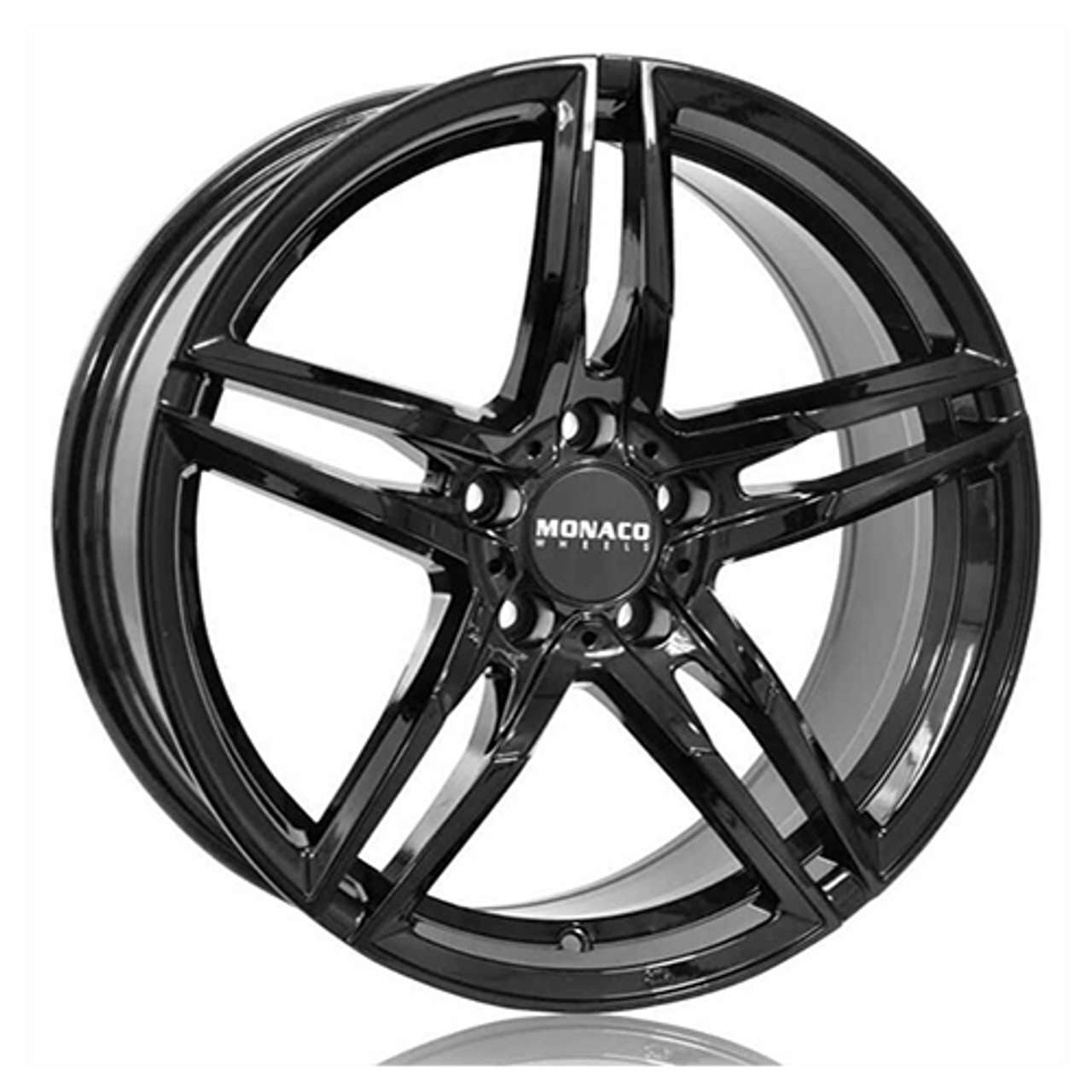 Bild von MONACO WHEELS MONACO GP1 black glossy 8.0Jx18 5x112 ET45