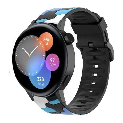Bild von Strap-it Silikonarmband in Blau für Huawei Watch GT-Serie