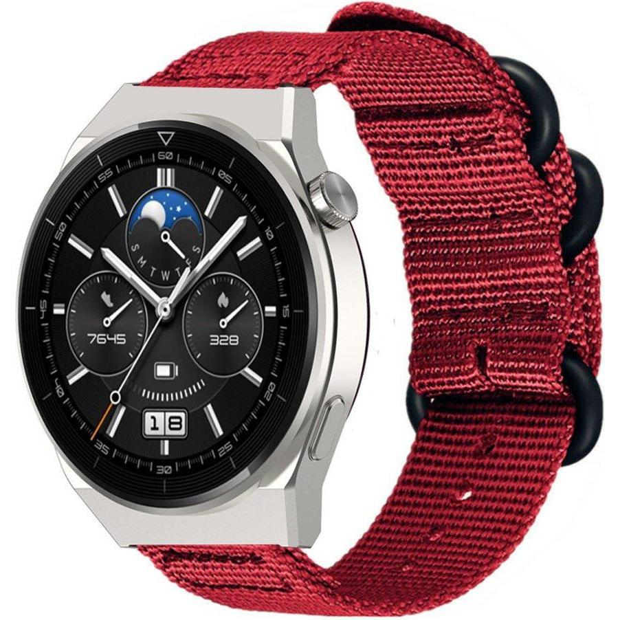 Bild von Strap-it Armband (Nylon), Uhrenarmband, Rot