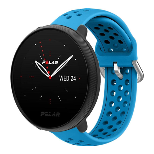 Bild von Strap-it Silikonband für Polar Ignite 2 – Flexibles Uhrenarmband in Blau