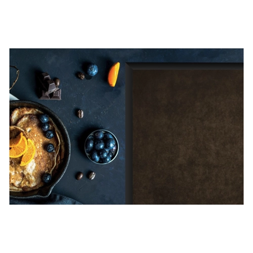 Bild von MuchoWow Herdblende-/Abdeckplatte 76x51.5 cm Stilleben - Malerei - Weintrauben - Kürbis - Obst