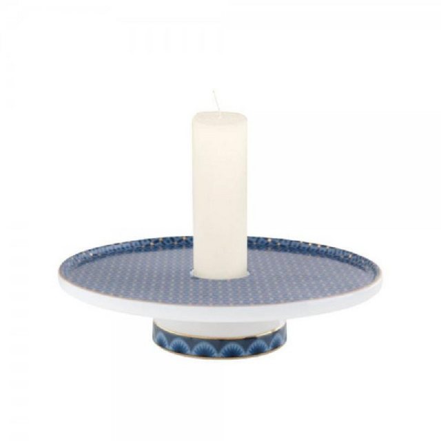 Bild von PiP Studio Kerzenhalter Kerzenhalter Schale Cross Stitch Blau (14cm)