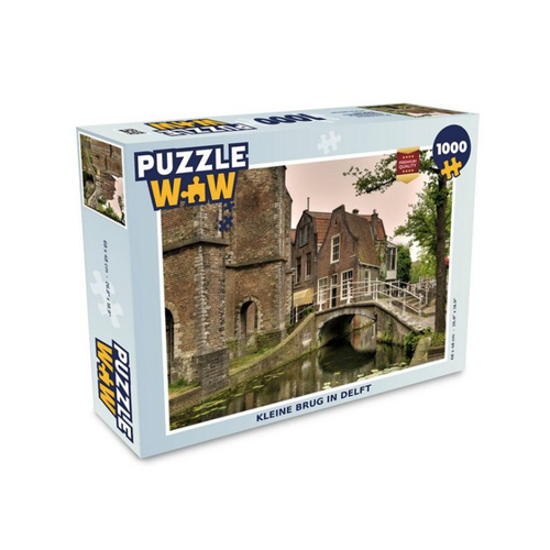 Bild von MuchoWow Puzzle Brücke - Wasser - Delft, 1000 Puzzleteile