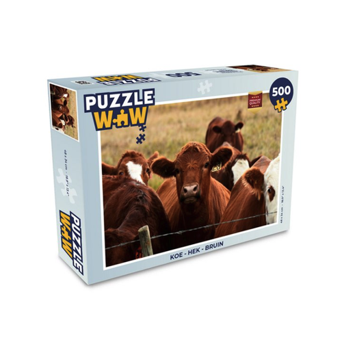 Bild von MuchoWow Puzzle Kuh - Ein spannendes Puzzlespiel für Tierliebhaber