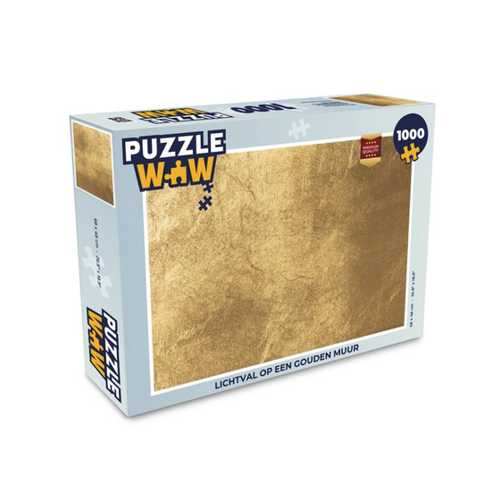 Bild von MuchoWow Puzzle Licht auf goldene Wand – Ein visuelles Erlebnis für Puzzle-Fans