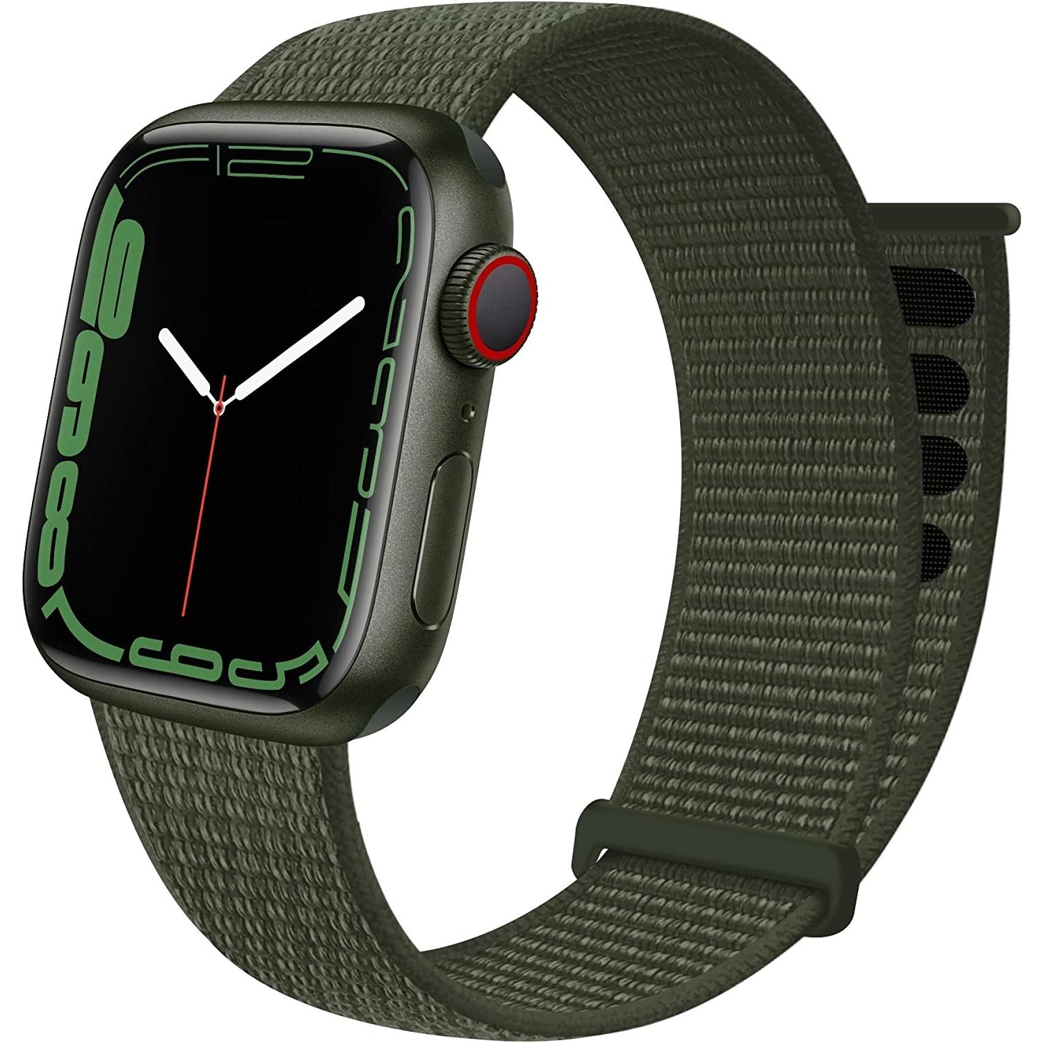 Bild von Strap-it Armband (Nylon, Apple Watch), Uhrenarmband, Grün