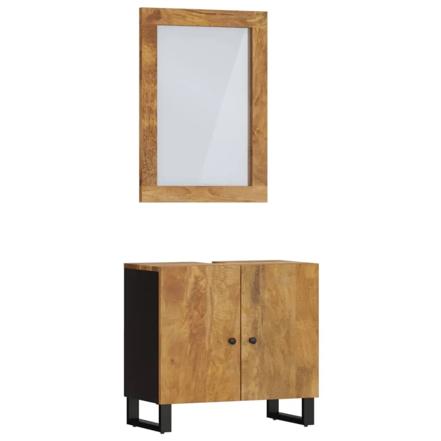 Bild von vidaXL 2-tlg. Badmöbel-Set Massivholz Mango Modell 2