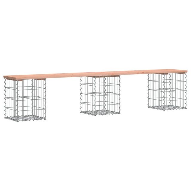 Bild von VidaXL Gartenbank aus Gabionen 203x31x42 cm Massivholz Douglasie