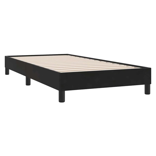 Bild von vidaXL Boxspringbett mit Matratze Doppelbett Bett Polsterbett Hotelbett Bettrahmen Bettgestell Lattenrost Schlafzimmerbett Dunkelblau 140x190cm Samt