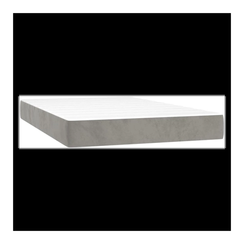 Bild von vidaXL Boxspringbett mit Matratze Dunkelgrau 200x200 cm