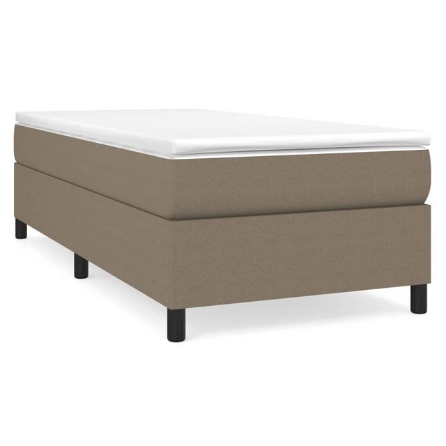 Bild von vidaXL Boxspringbett mit Matratze Taupe 90x190 cm Stoff1466645