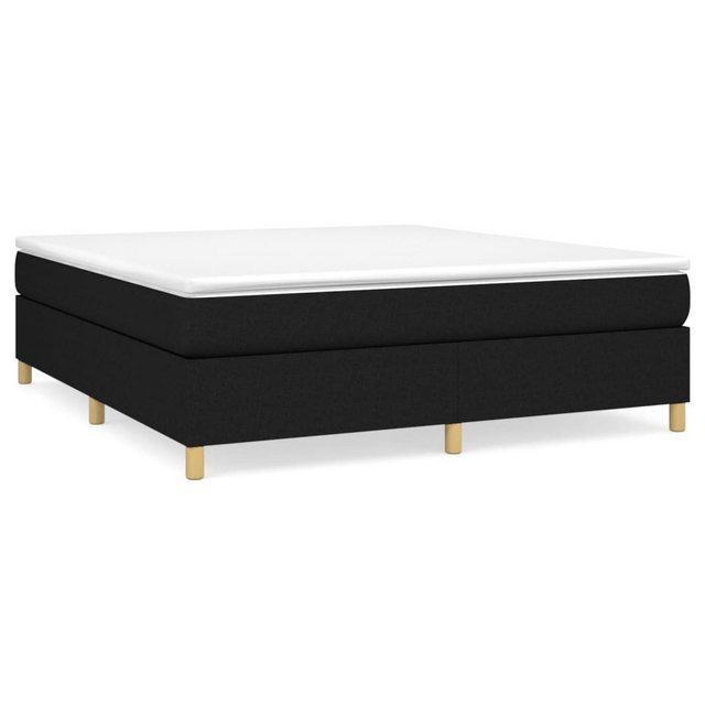 Bild von vidaXL Boxspringbett mit Matratze Schwarz 160x200 cm Stoff1399730