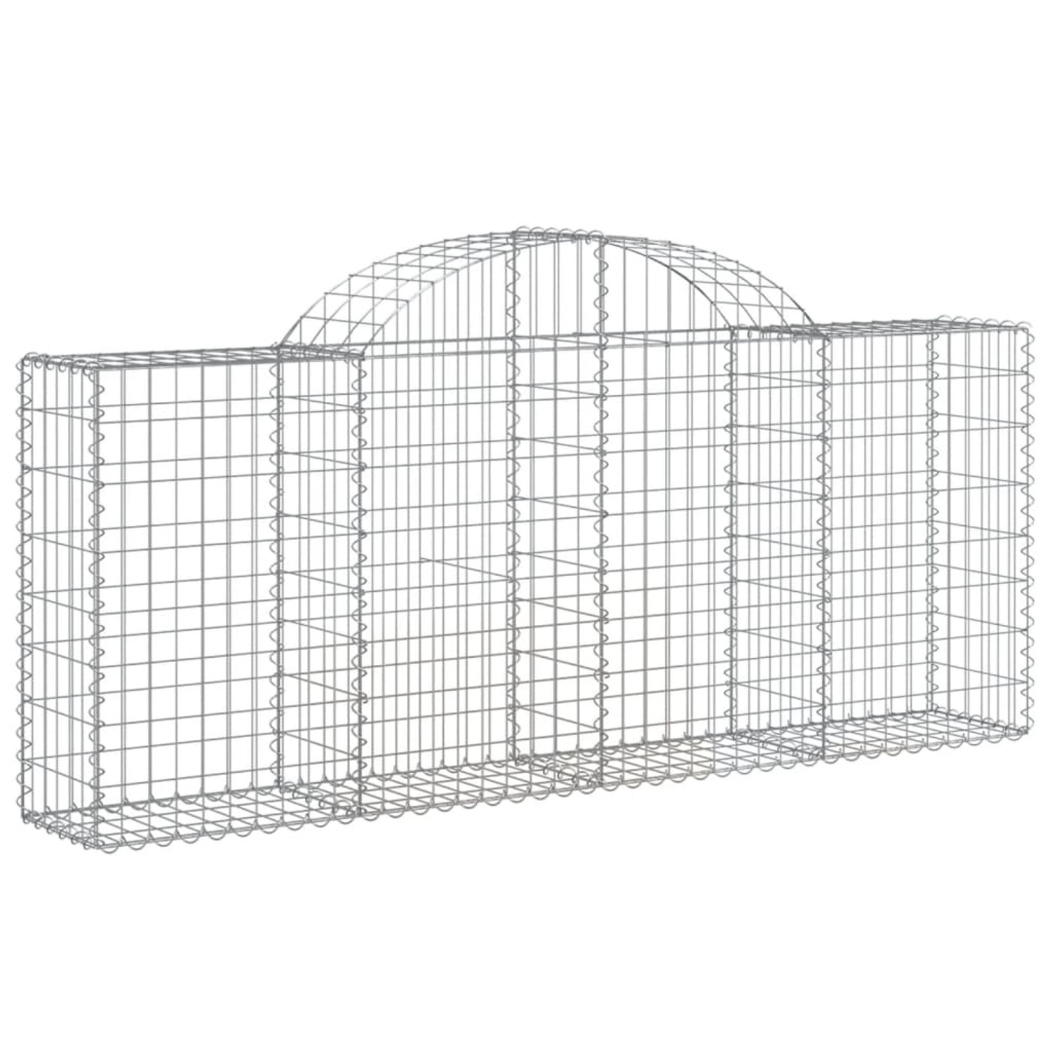 Bild von vidaXL Gabionen mit Hochbogen 3 Stk 200x30x80/100 cm Eisen 1668560