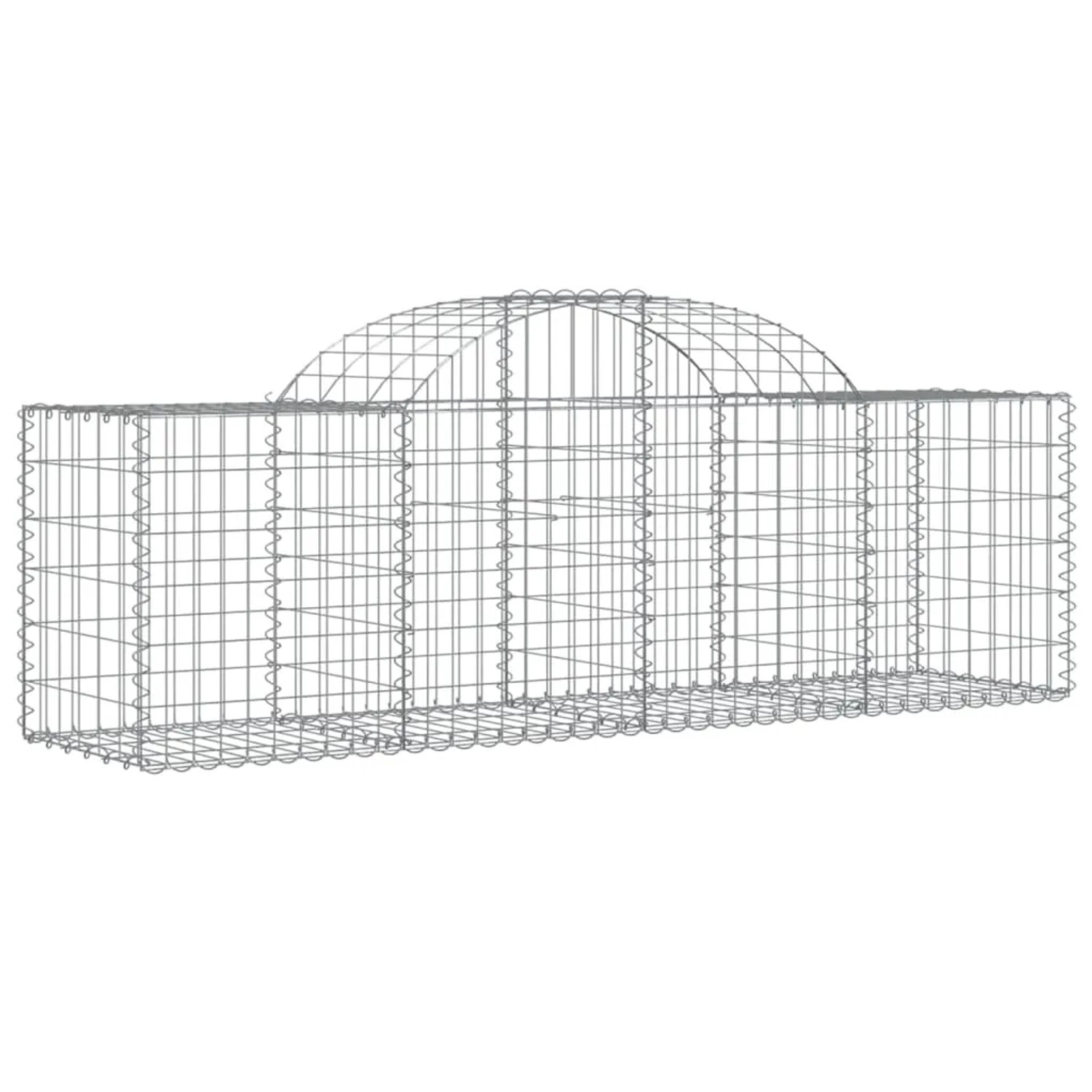 Bild von vidaXL Gabionen mit Hochbogen 40 Stk 200x50x60/80 cm Eisen 1741278
