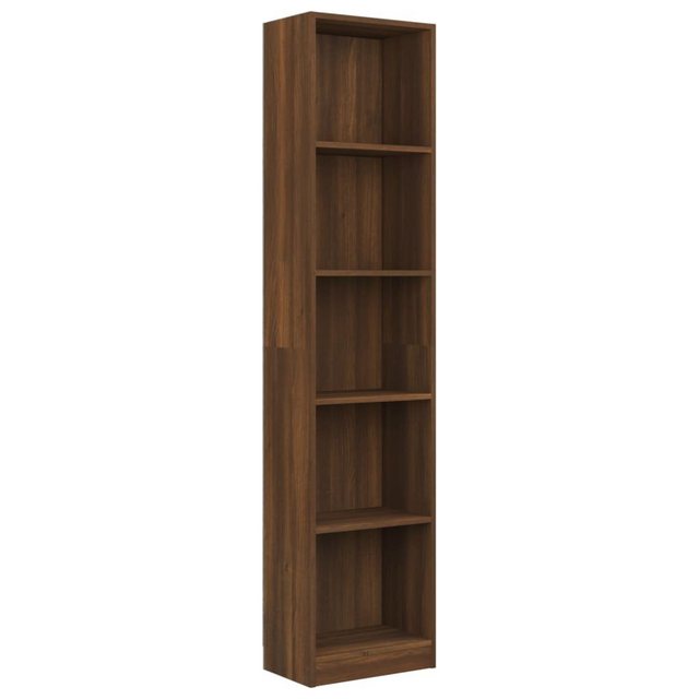 Bild von vidaXL Bücherregal Bücherregal 5 Fächer Braun Eiche 40x24x175 cm Spanplatte