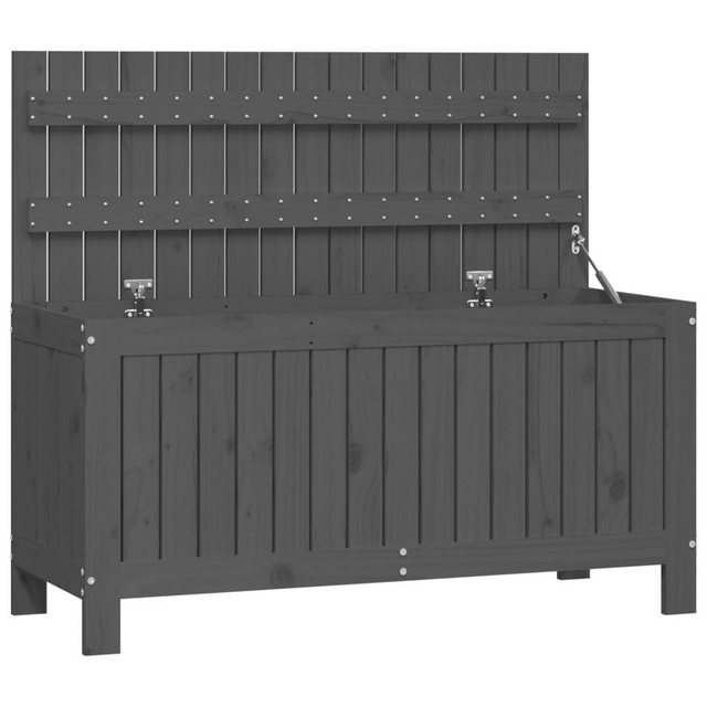 Bild von Vidaxl - Gartentruhe Grau 115x49x60 cm Massivholz Kiefer