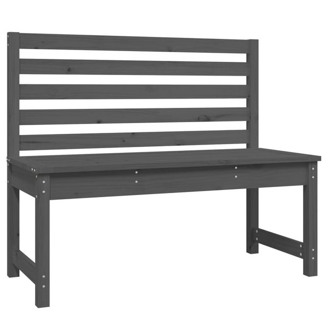 Bild von VidaXL Gartenbank Grau 109 cm Massivholz Kiefer