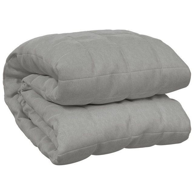 Bild von vidaXL Gewichtsdecke Grau 152x203 cm 7 kg Stoff Modell 1
