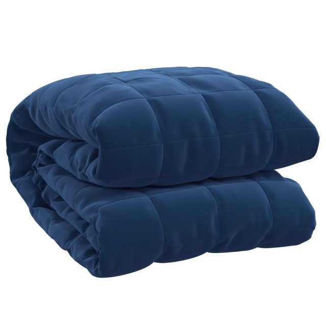 Bild von vidaXL Gewichtsdecke Blau 135x200 cm 10 kg Stoff Modell 1