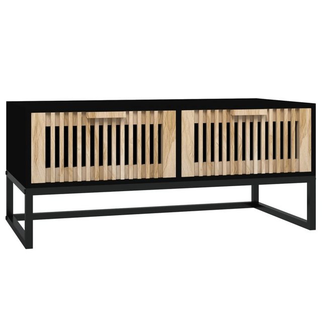 Bild von vidaXL Couchtisch Schwarz 80x40x35 cm Holzwerkstoff und Eisen