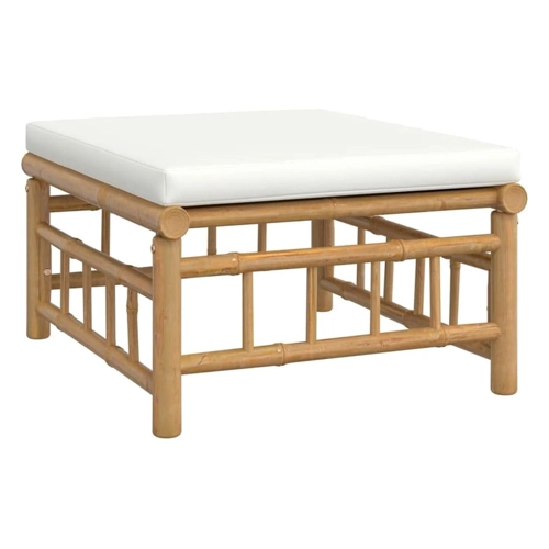 Bild von vidaXL 11-tlg Garten-Lounge-Set mit Dunkelgrauen Kissen Bambus