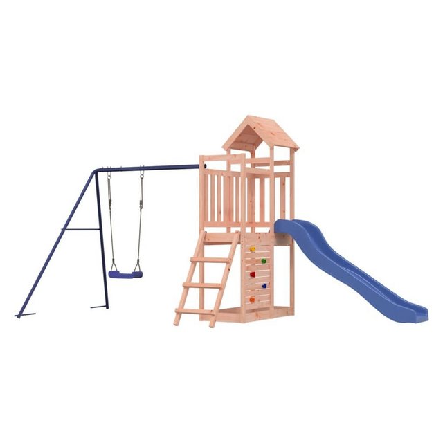 Bild von vidaXL Spielhaus Spielturm mit Rutsche Schaukel Kletterwand Massivholz Douglasie