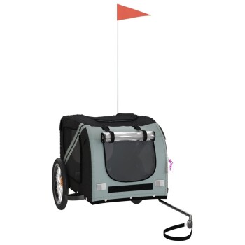 Bild von VidaXL Fahrradanhänger Hund 133,5 x 69 x 73,5 cm (L x B x H) grau