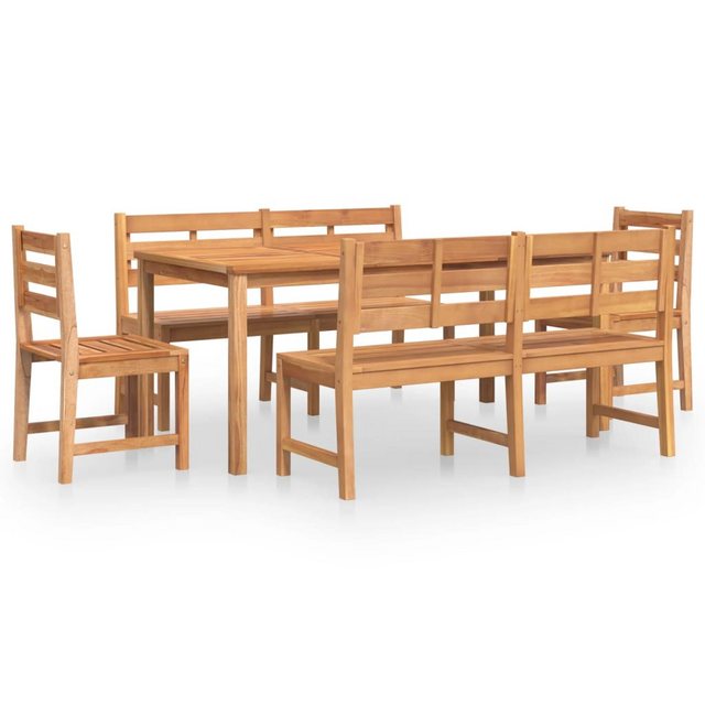 Bild von vidaXL 5-tlg Garten-Essgruppe Massivholz Teak Modell 58
