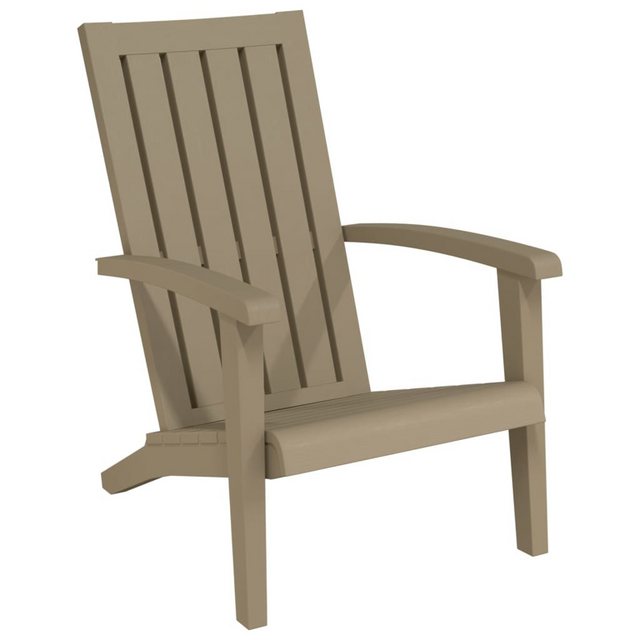 Bild von vidaXL Gartenstuhl Adirondack-Gartenstuhl Hellbraun Polypropylen (1 St)