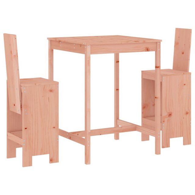 Bild von vidaXL Gartenlounge-Set 3-tlg. Gartenbar-Set Massivholz Douglasie, (3-tlg)