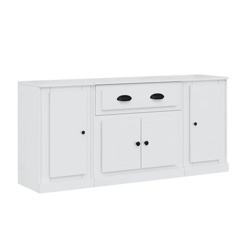 Bild von vidaXL Sideboard Set – Hochglanz-Weiß Holzwerkstoff