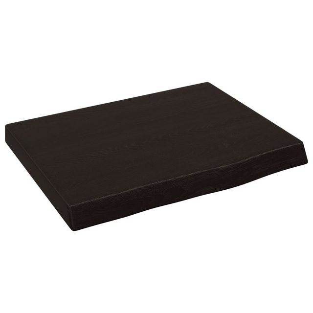 Bild von vidaXL Waschtischplatte Dunkelgrau 40x30x4 cm Massivholz Behandelt