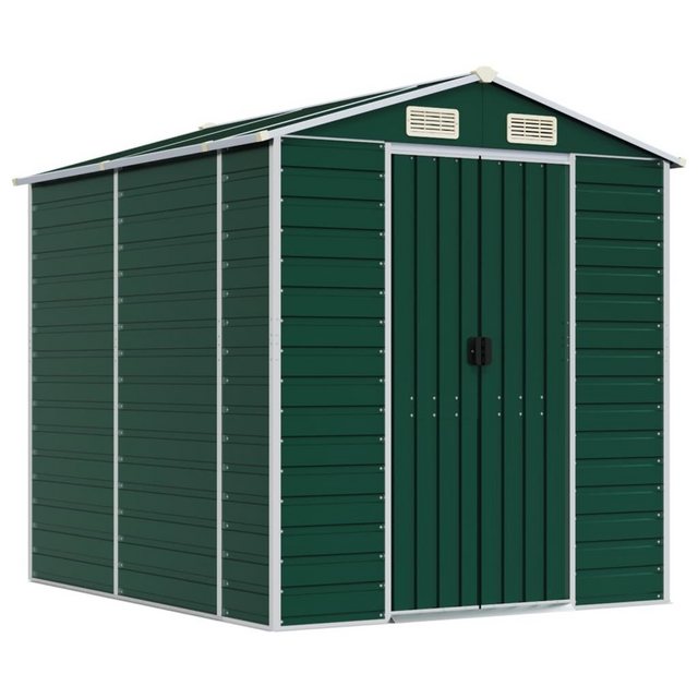 Bild von vidaXL Garten-Geräteschrank Gerätehaus Grün 191x215x198 cm Verzinkter Stahl