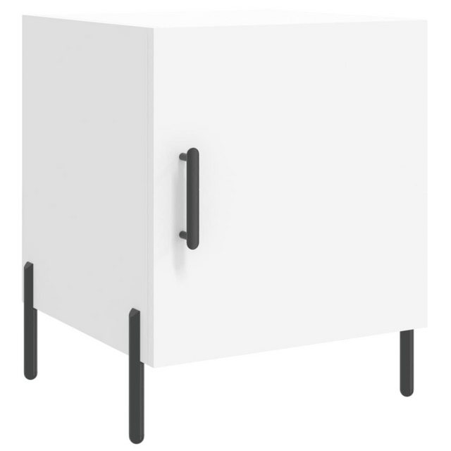Bild von vidaXL Nachttisch Nachttisch Weiß 40x40x50 cm Holz Nachtkonsole Nachtschrank