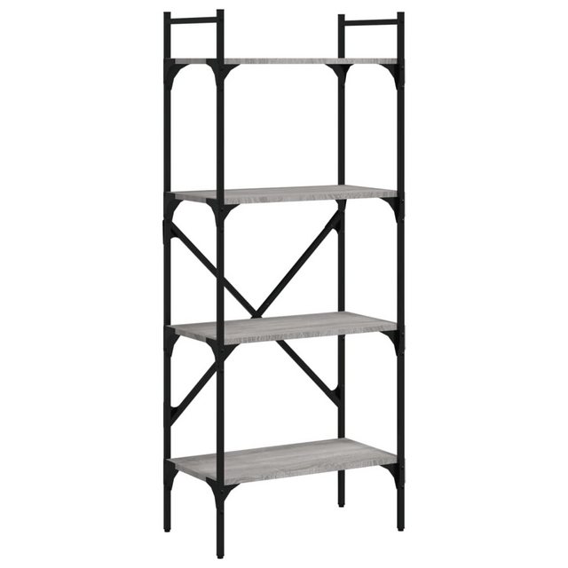 Bild von VidaXL Bücherregal 4 Fächer Grau Sonoma 56x31,5x138,5 cm Holzwerkstoff