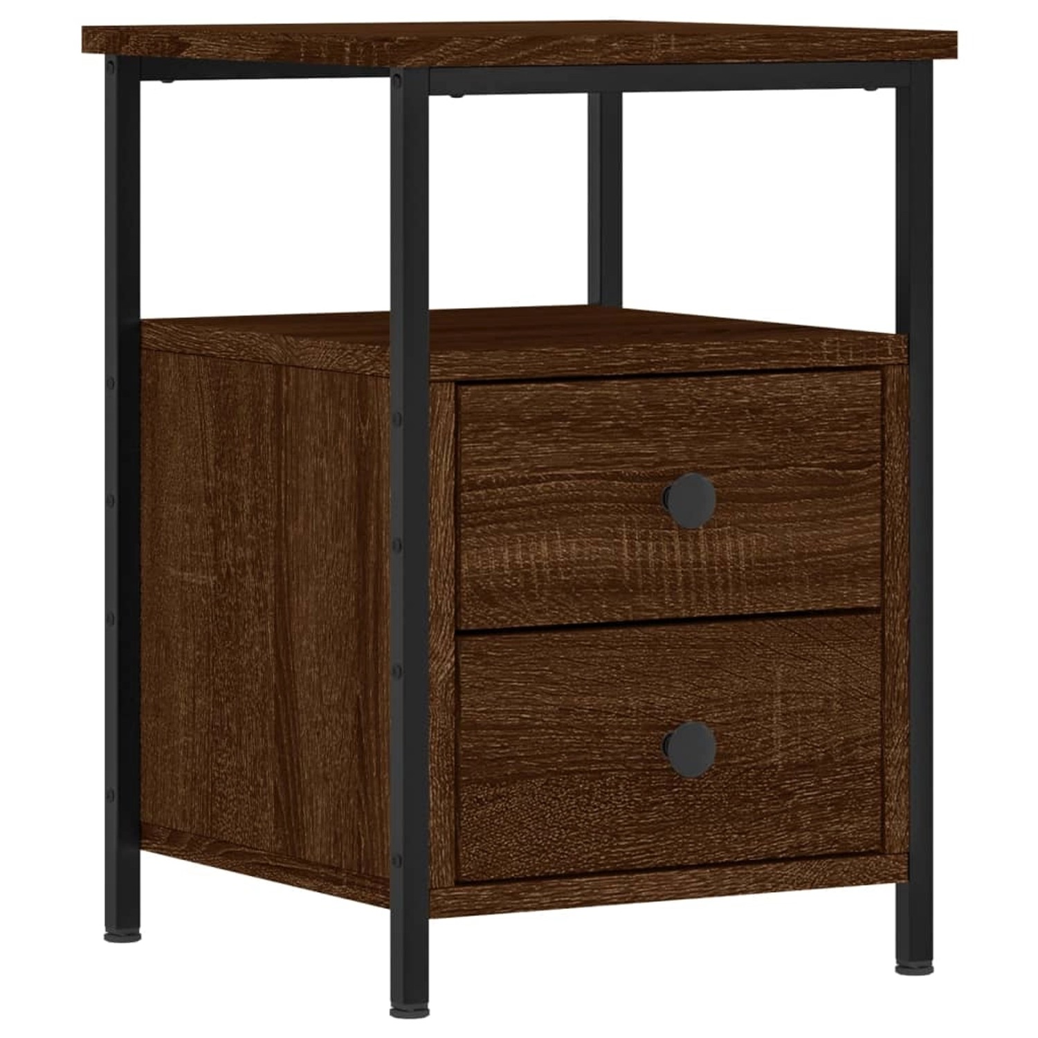 Bild von vidaXL Nachttisch Braun Eichen-Optik 34x35,5x50 cm Holzwerkstoff