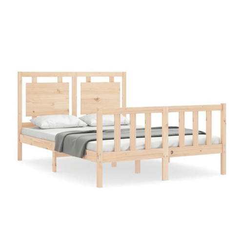 Bild von vidaXL Massivholzbett 140x200cm – Eleganz für Ihr Schlafzimmer