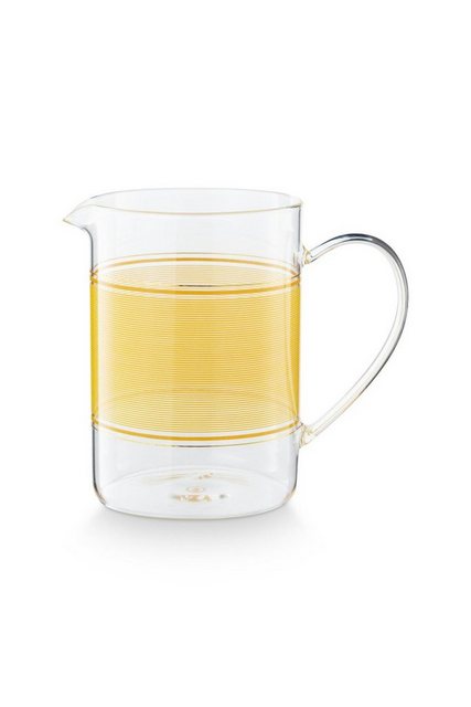 Bild von PiP Studio Kanne Chique Glaskrug gelb 1,6l, Pitcher Pip Chique Yellow 1.6ltr