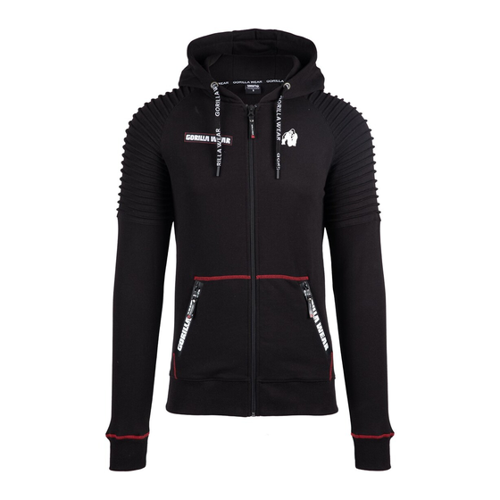 Bild von GORILLA WEAR Georgia Zipped Hoodie - Schwarz