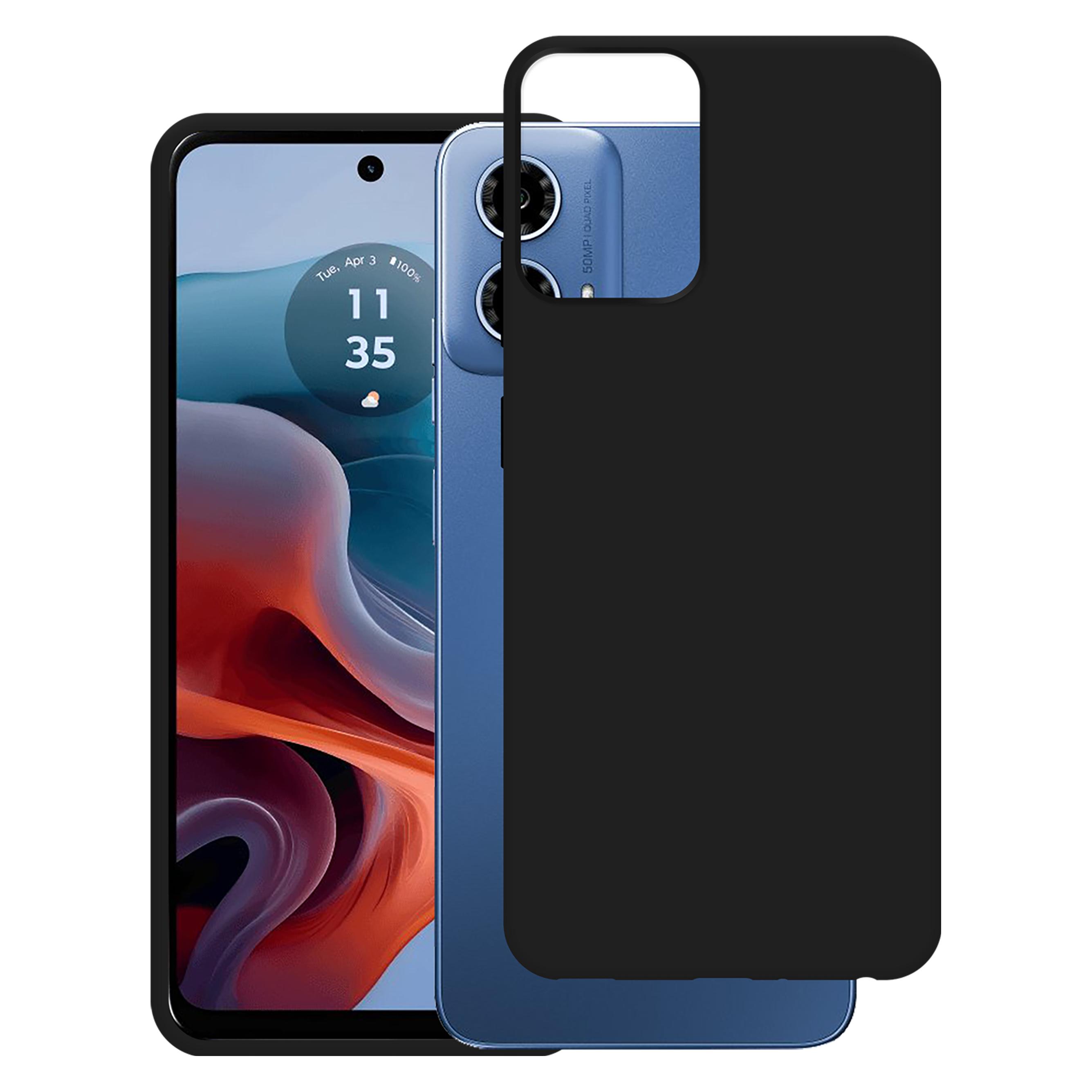 Bild von Cazy Silikon Hülle Kompatibel mit Motorola Moto G34 - Soft TPU Schutz - (Motorola Moto G34), Smartphone Hülle, Schwarz