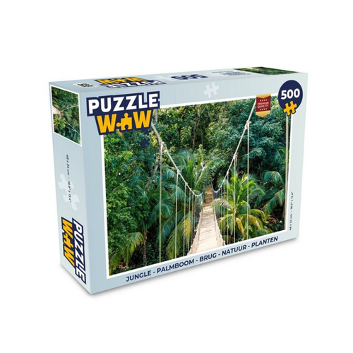 Bild von MuchoWow Puzzle Dschungel - Palme - Brücke - Natur - Pflanzen