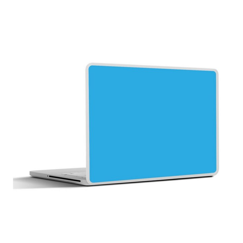 Bild von MuchoWow Wandsticker Blau - Laptop Sticker für individuellen Schutz