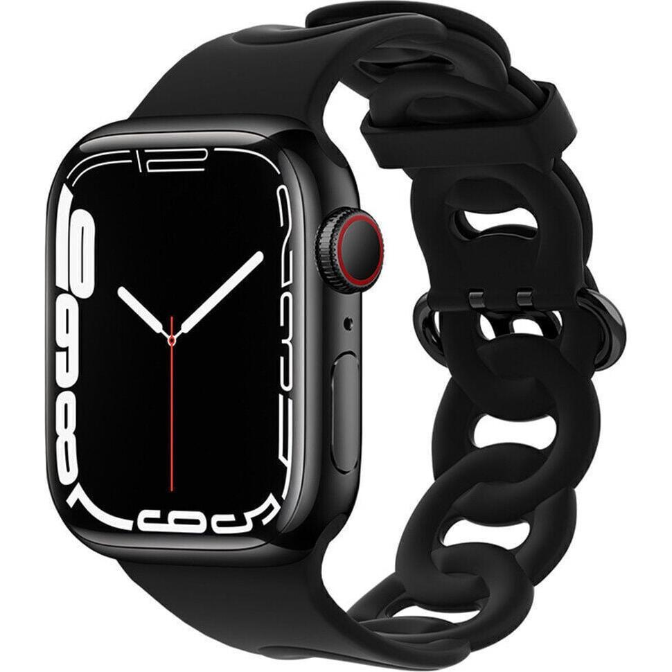 Bild von Strap-it Armband (Silikon, 3, 4), Uhrenarmband, Schwarz