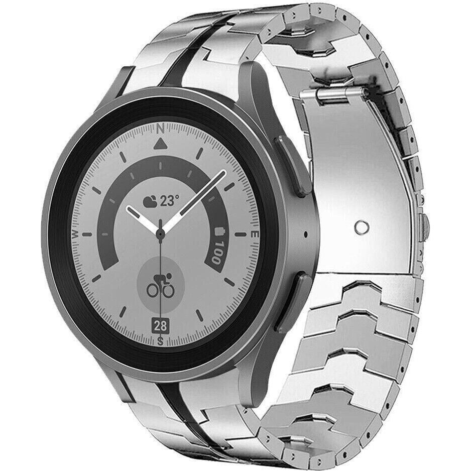 Bild von Strap-it Armband (Edelstahl, Galaxy Watch 5 Pro), Uhrenarmband, Silber